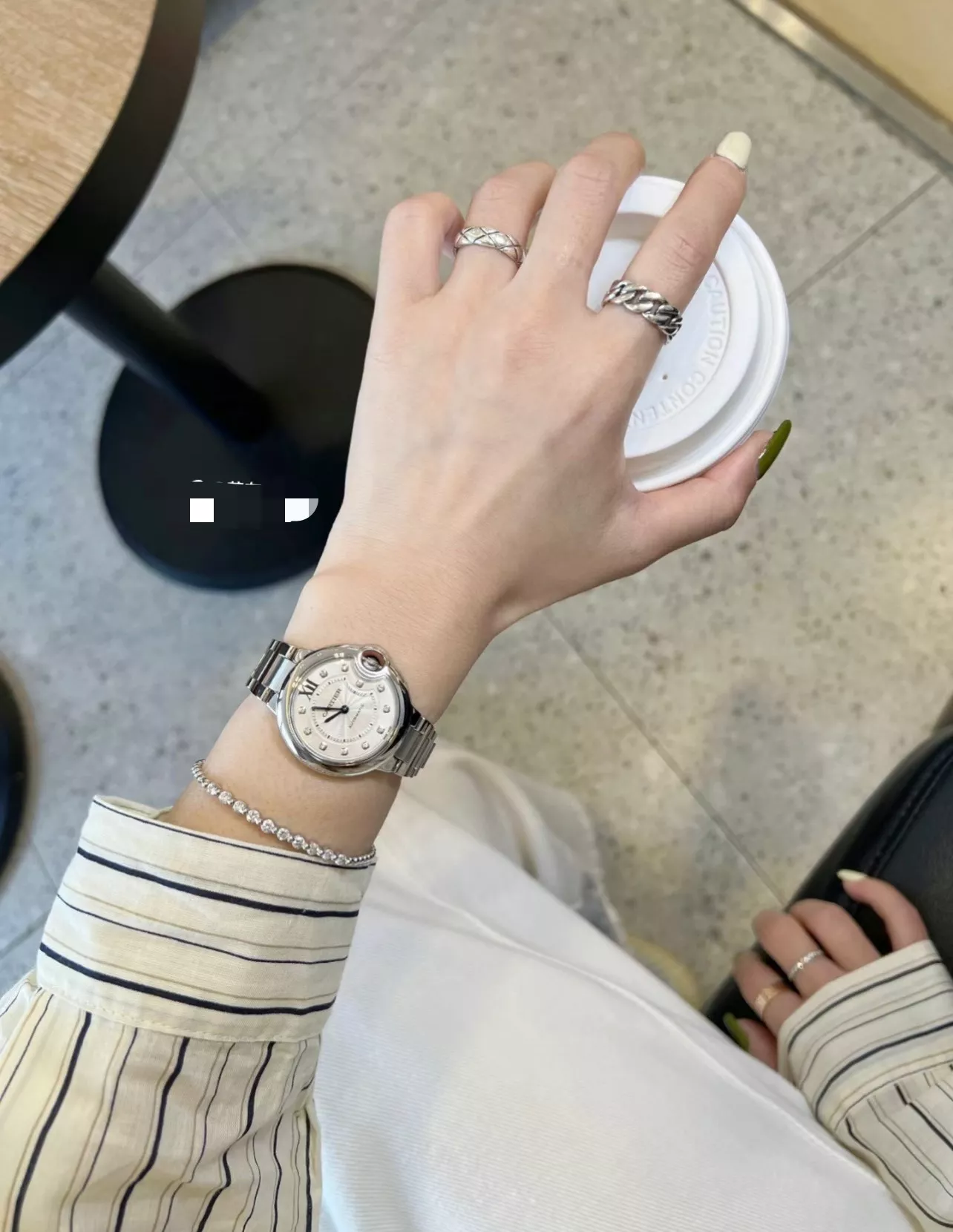 까르띠에 블루벌룬 다이아 메탈 손목시계 상세 이미지 26