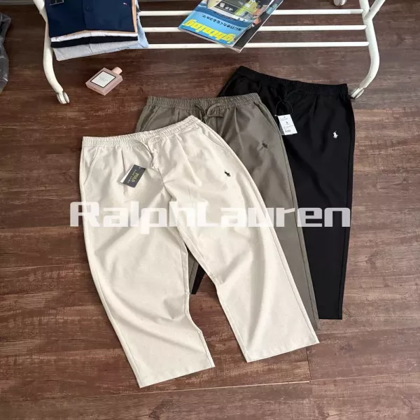 랄프로렌 리넨 자수 나인부 팬츠
