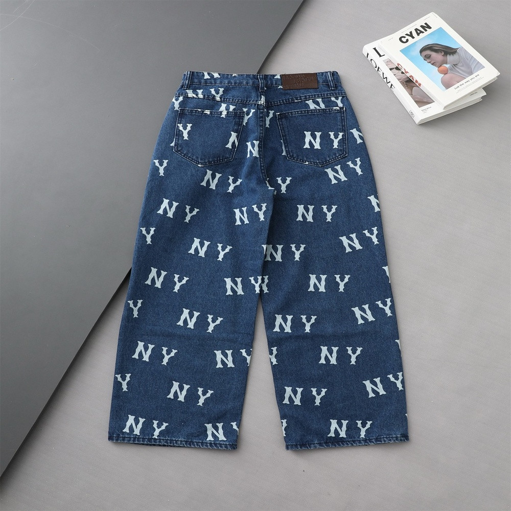 엠엘비 NY 풀프린팅 워싱 데님 팬츠