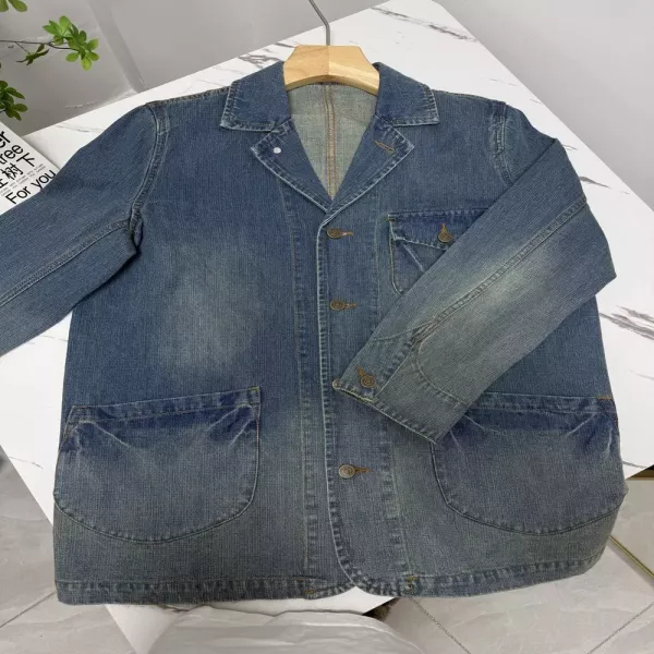 랄프로렌 퍼플라벨 루즈핏 데님 재킷