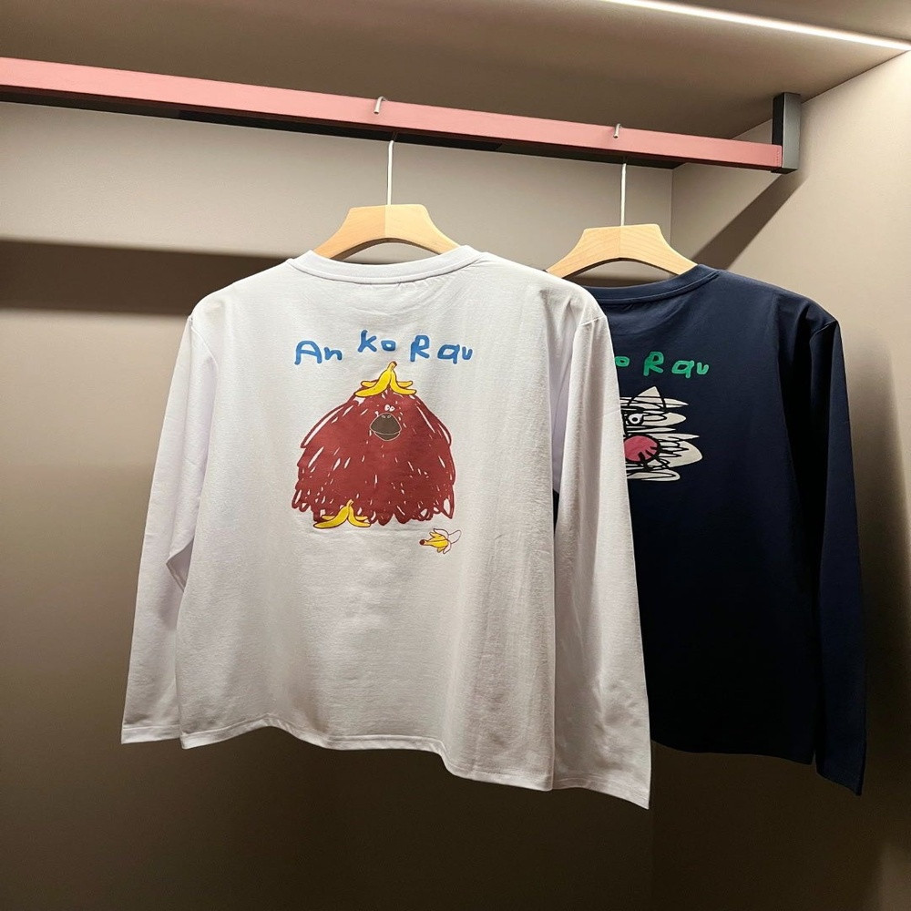 안코라우 레드산동물원 콜라보 그래픽 롱슬리브