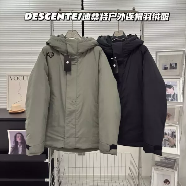 데상트 후드 다운 재킷