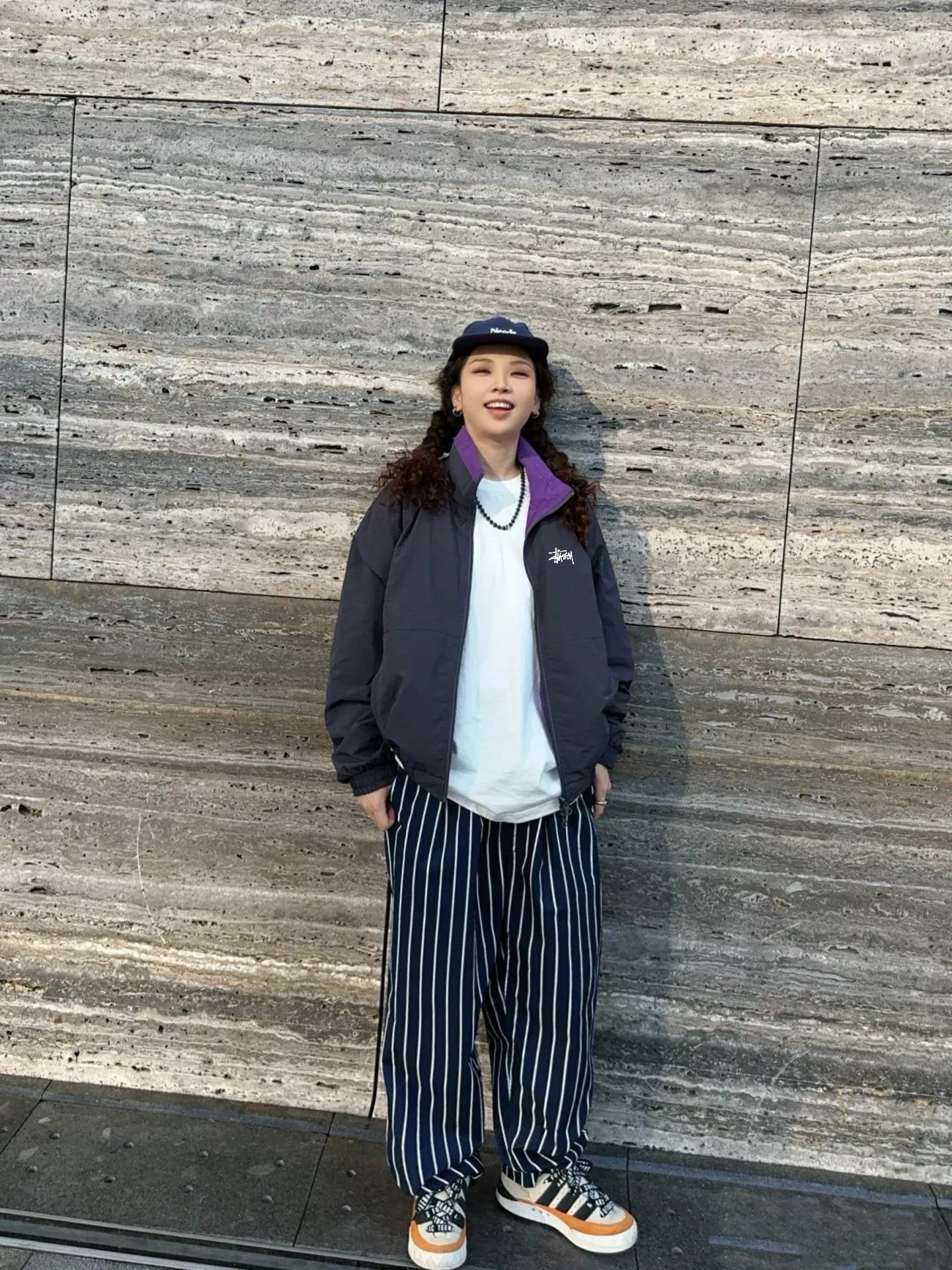 스투시 양면 배색 하이넥 운동 재킷 상세 이미지 24