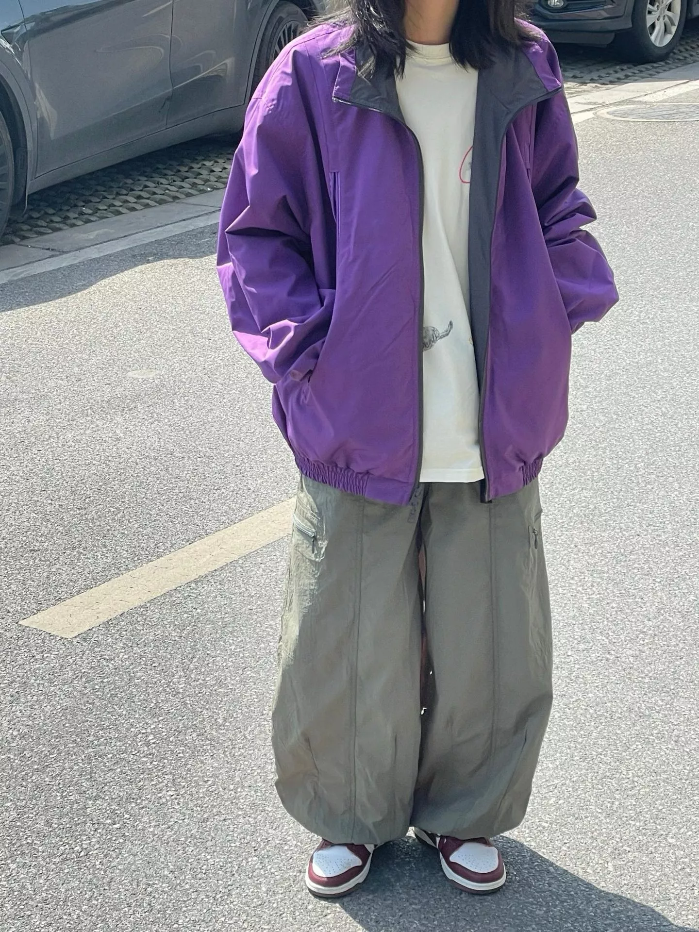 스투시 양면 배색 하이넥 운동 재킷 상세 이미지 23