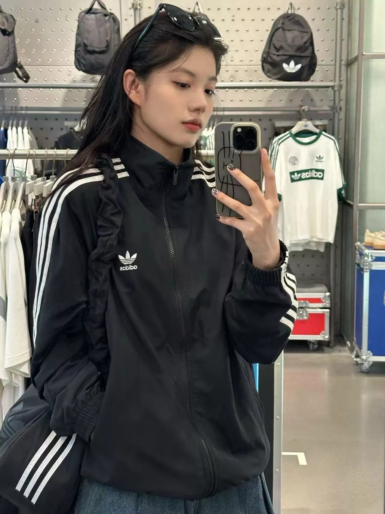 아디다스 삼선 우븐 스탠드넥 재킷 상세 이미지 22