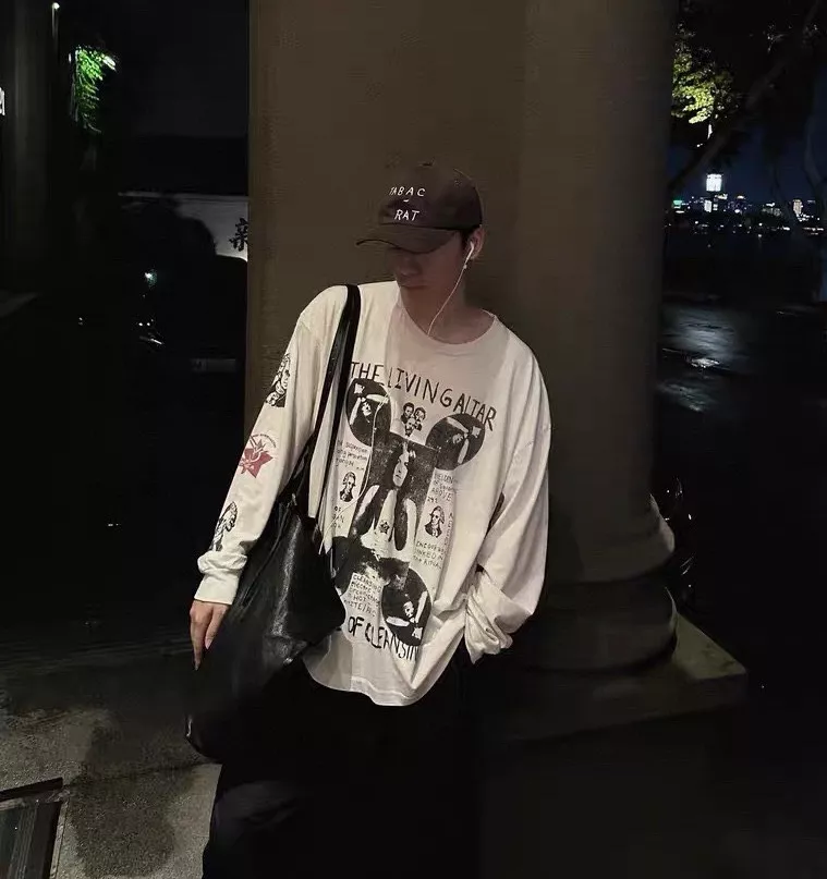 엔팡리쉬데프리메 빈티지 인물 프린팅 워싱 긴소매 상세 이미지 29