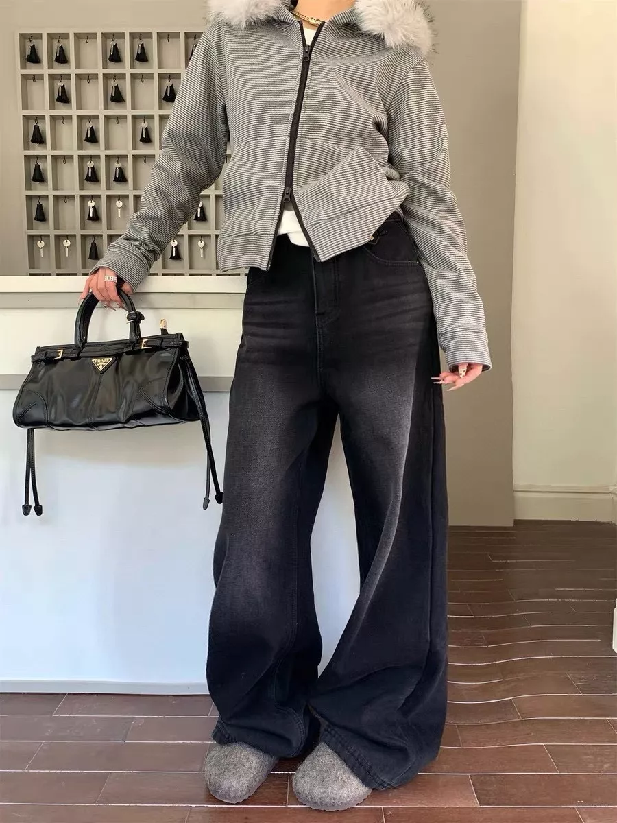 발렌시아가 빈티지 워시 절개 커브드 데님 팬츠 상세 이미지 18