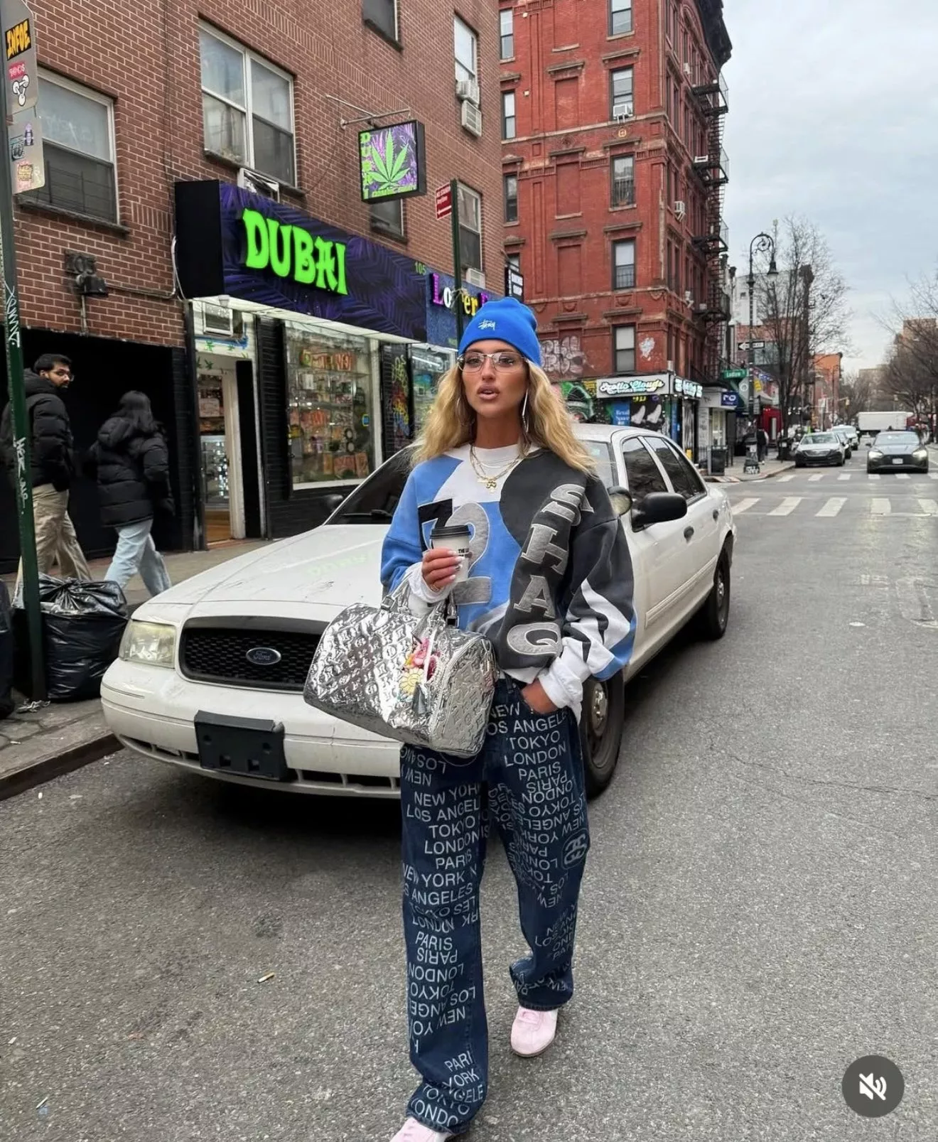 스투시 레터링 프린트 와이드 데님 팬츠 상세 이미지 24