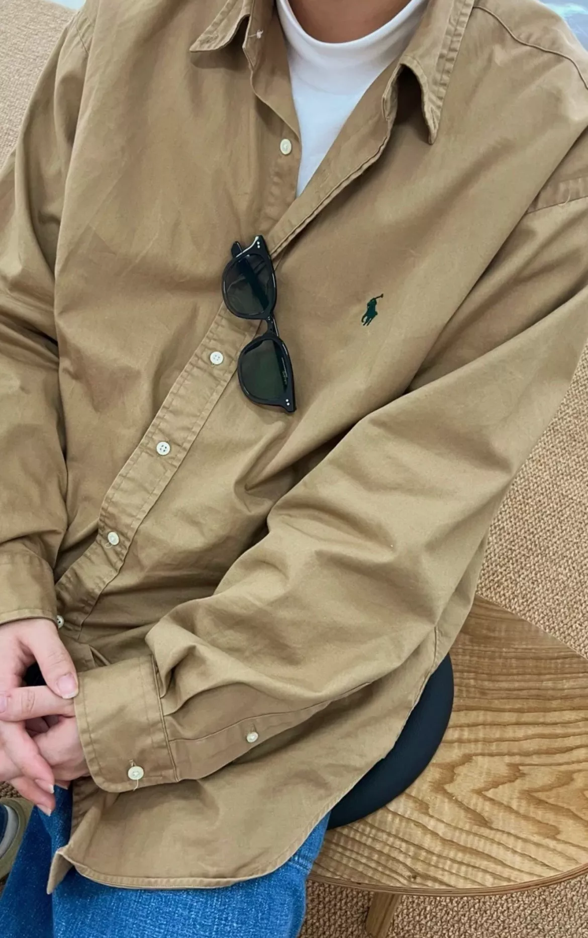 랄프로렌 옥스포드 코튼 버튼다운 셔츠 상세 이미지 25