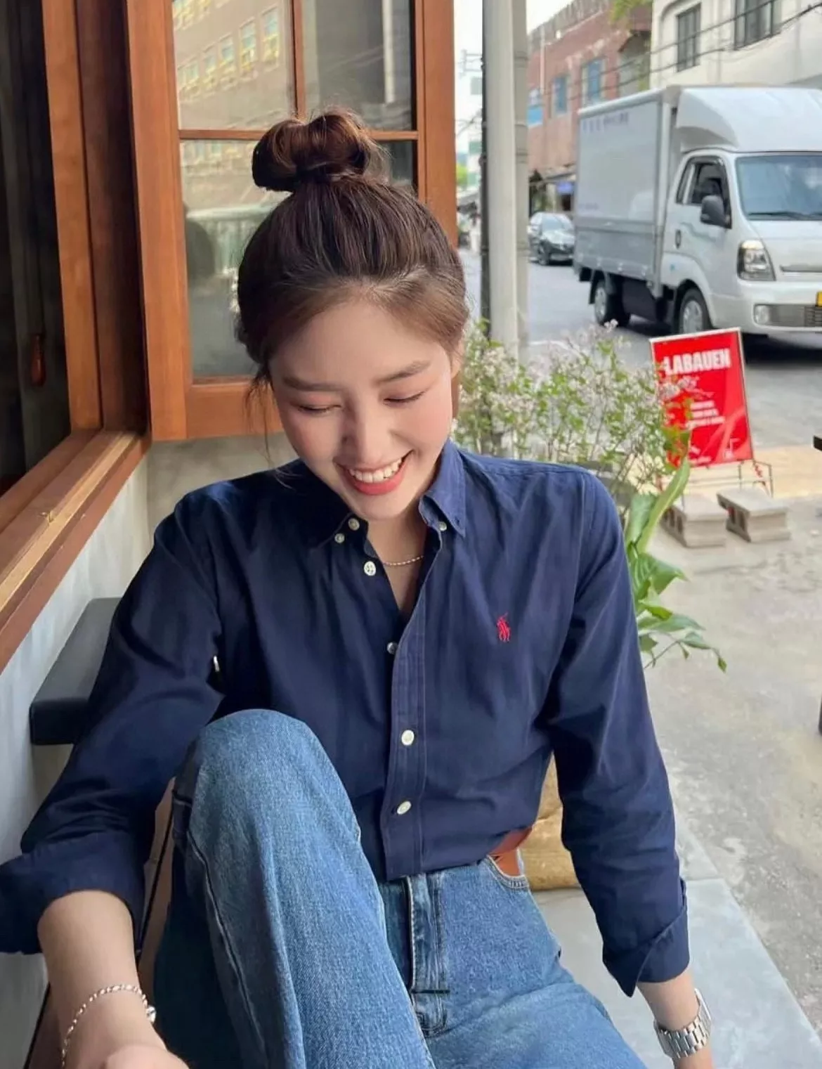 랄프로렌 옥스포드 코튼 버튼다운 셔츠 상세 이미지 26
