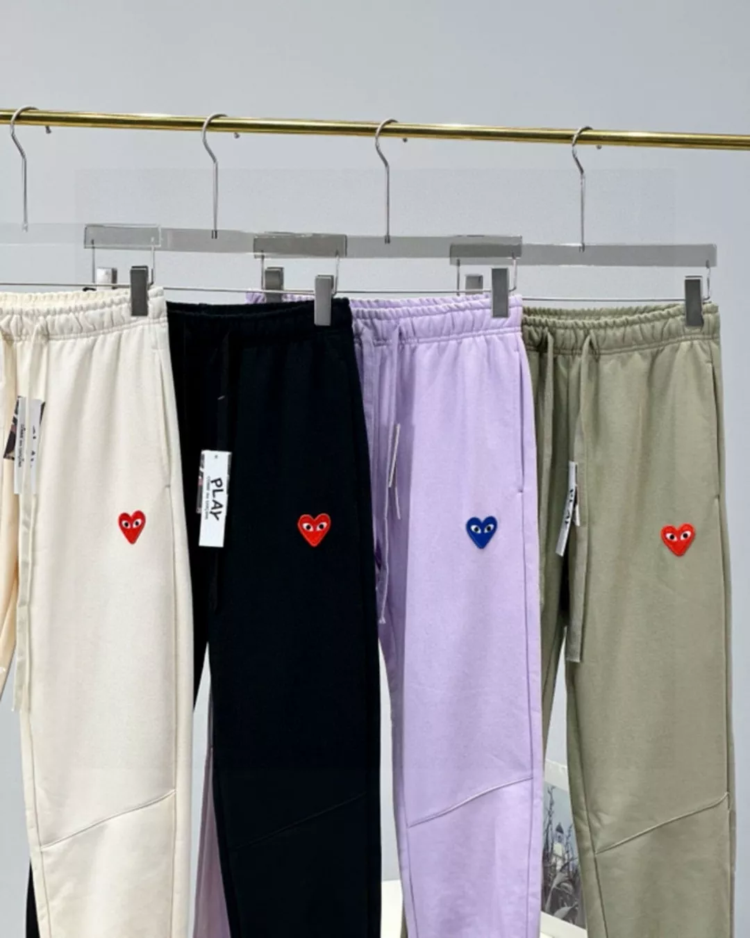 꼼데가르송 하트 자수 조거 팬츠 상세 이미지 9