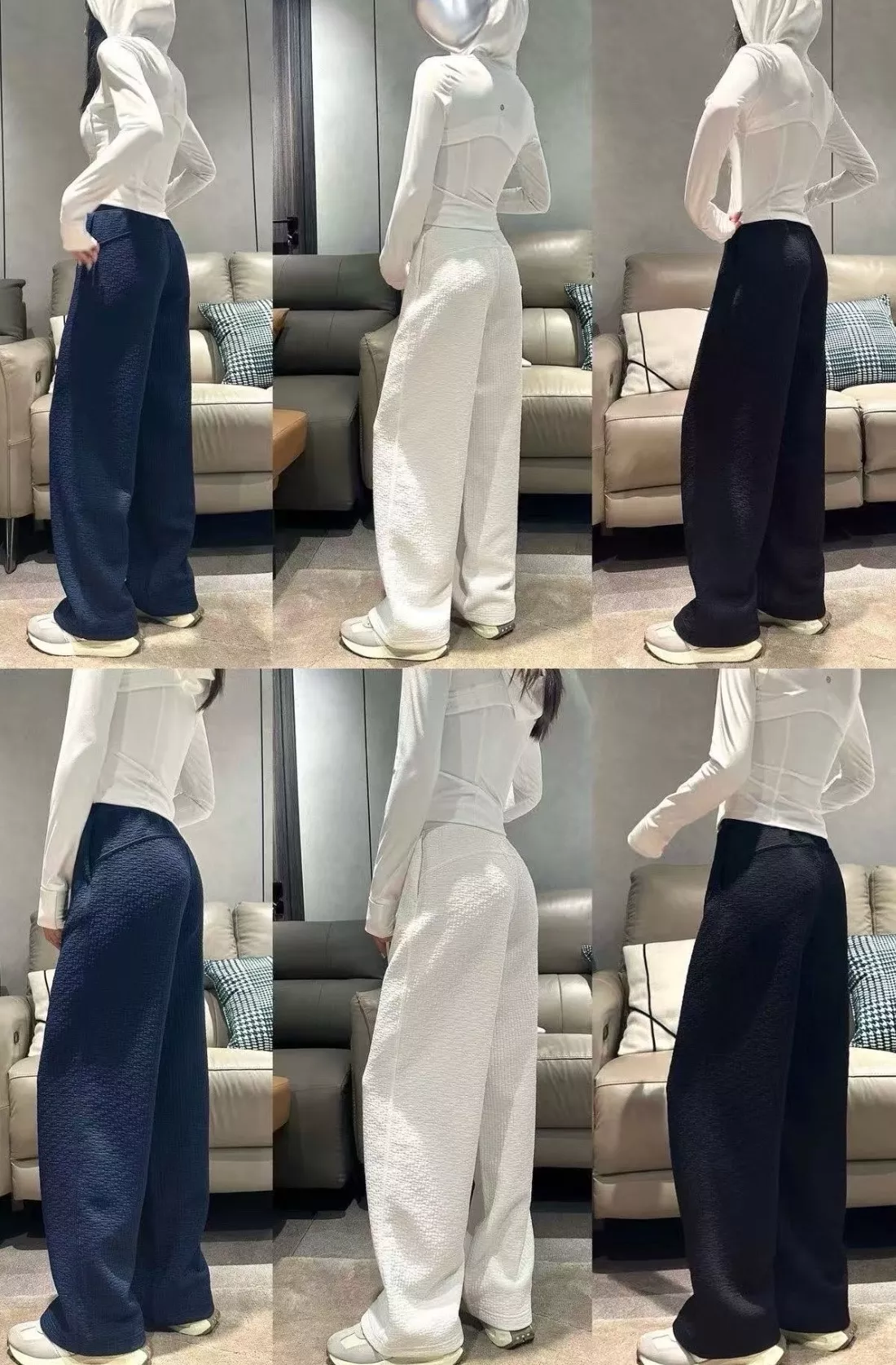 룰루레몬 텍스처드 하이웨이스트 와이드 팬츠 상세 이미지 7