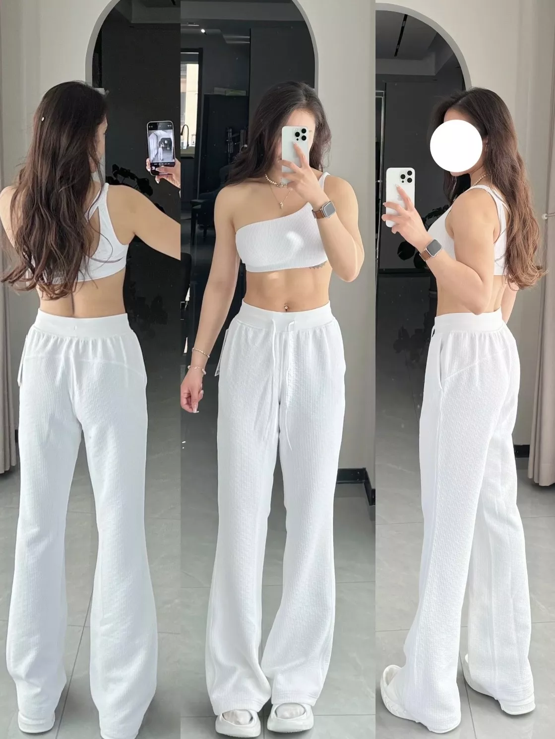 룰루레몬 텍스처드 하이웨이스트 와이드 팬츠 상세 이미지 29