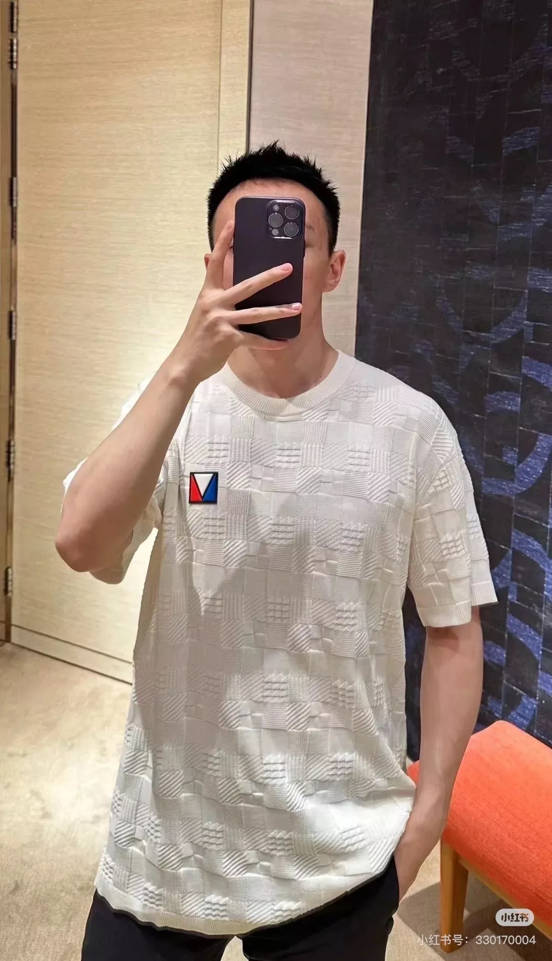 루이비통 아메리카스컵 자카드 반소매 티셔츠 상세 이미지 13
