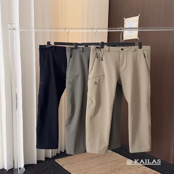 카일라스 남성 스트레이트 허리밴드 팬츠