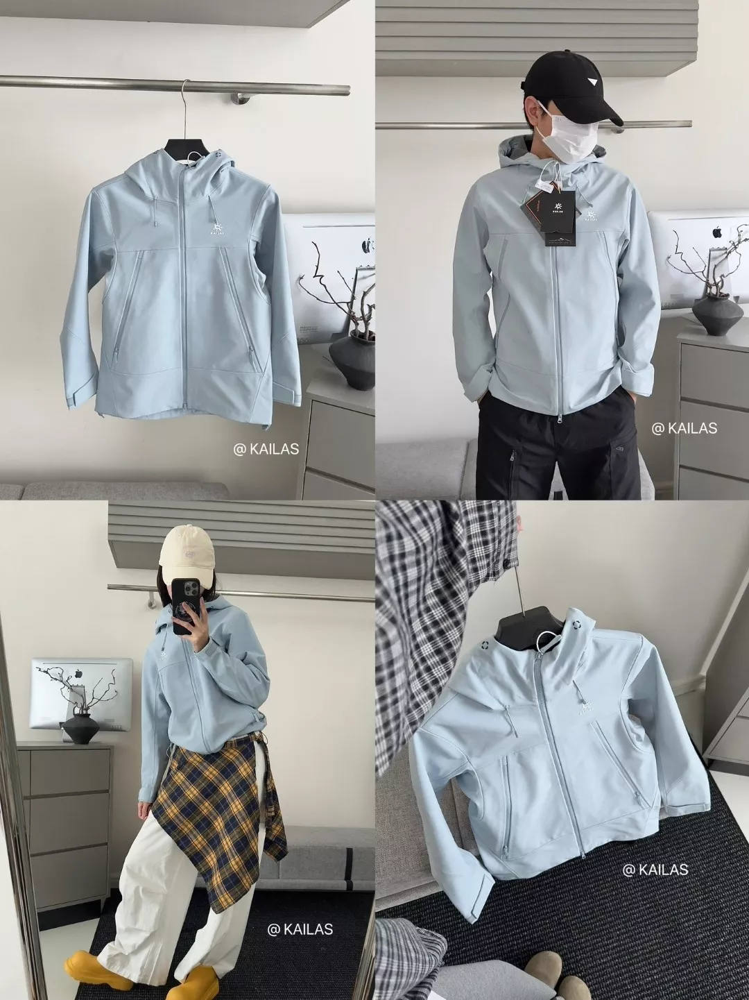카일라스 커플 후드 소프트쉘 바람막이 재킷 상세 이미지 11