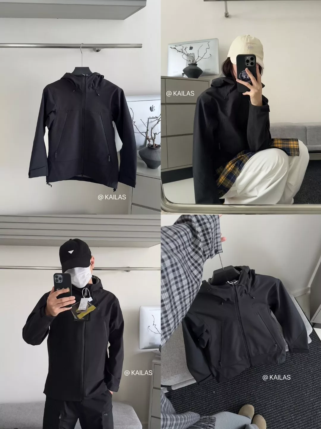 카일라스 커플 후드 소프트쉘 바람막이 재킷 상세 이미지 3