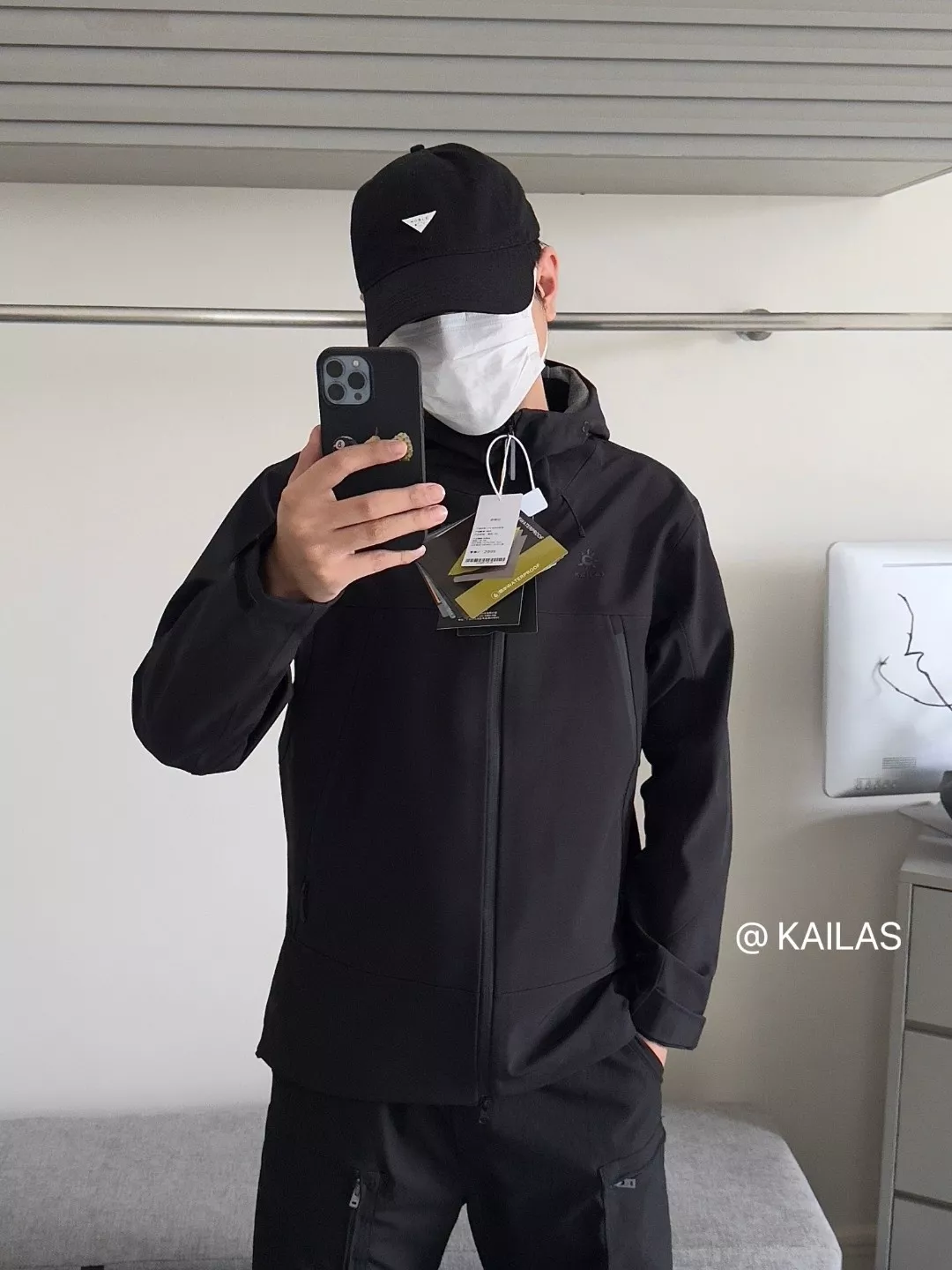 카일라스 커플 후드 소프트쉘 바람막이 재킷 상세 이미지 5