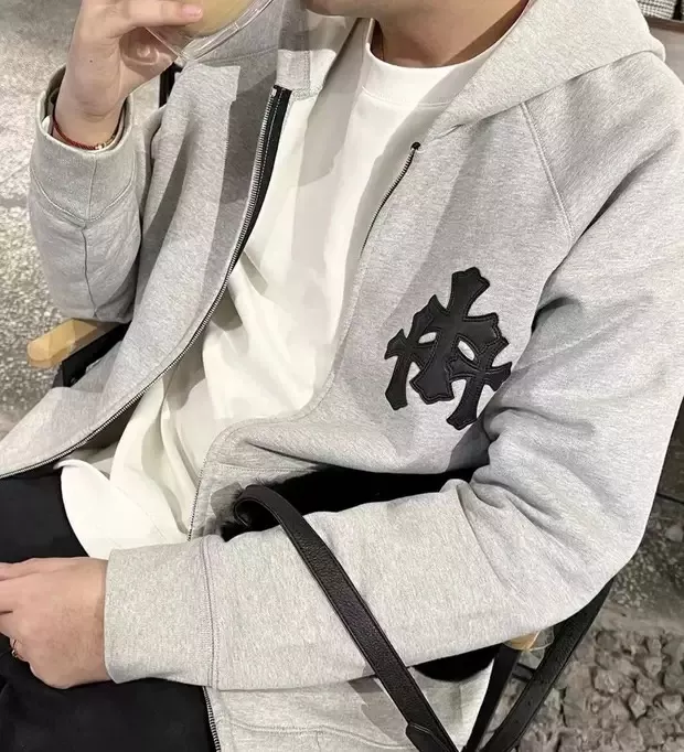 크롬하츠 십자가 패치 집업 아우터 상세 이미지 15
