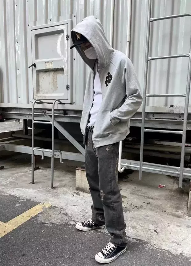 크롬하츠 십자가 패치 집업 아우터 상세 이미지 14