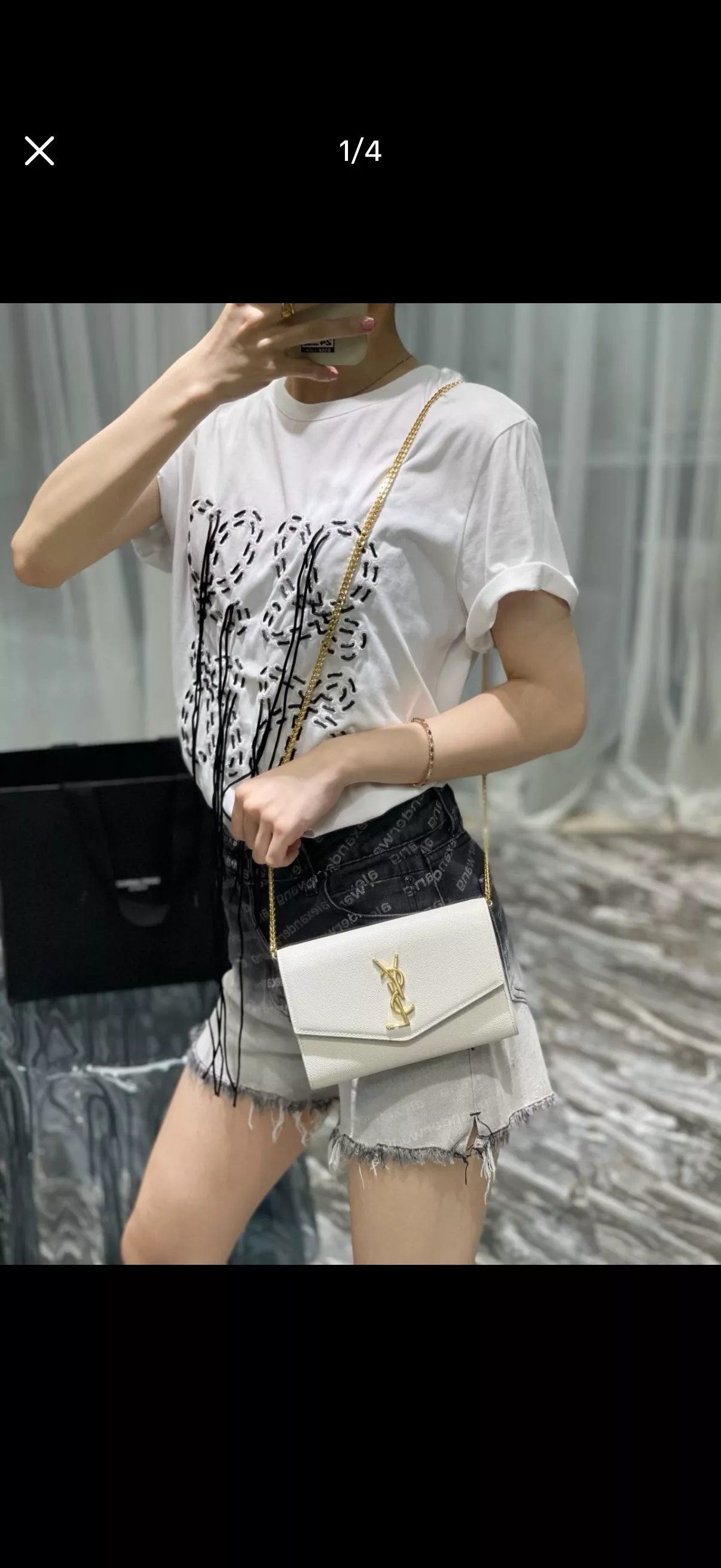 입생로랑 체인 스트랩 엔벨롭 백 상세 이미지 19