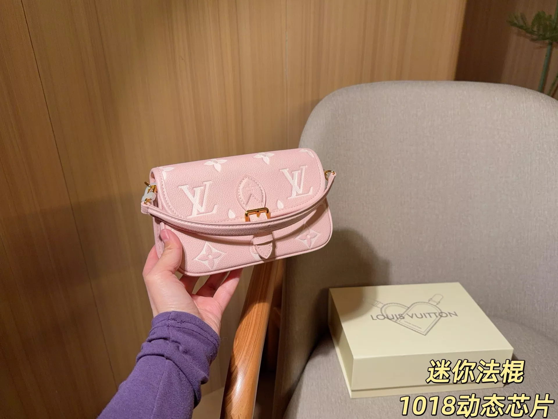 루이비통 미니 다이앤 엠보 미니 숄더백 상세 이미지 3