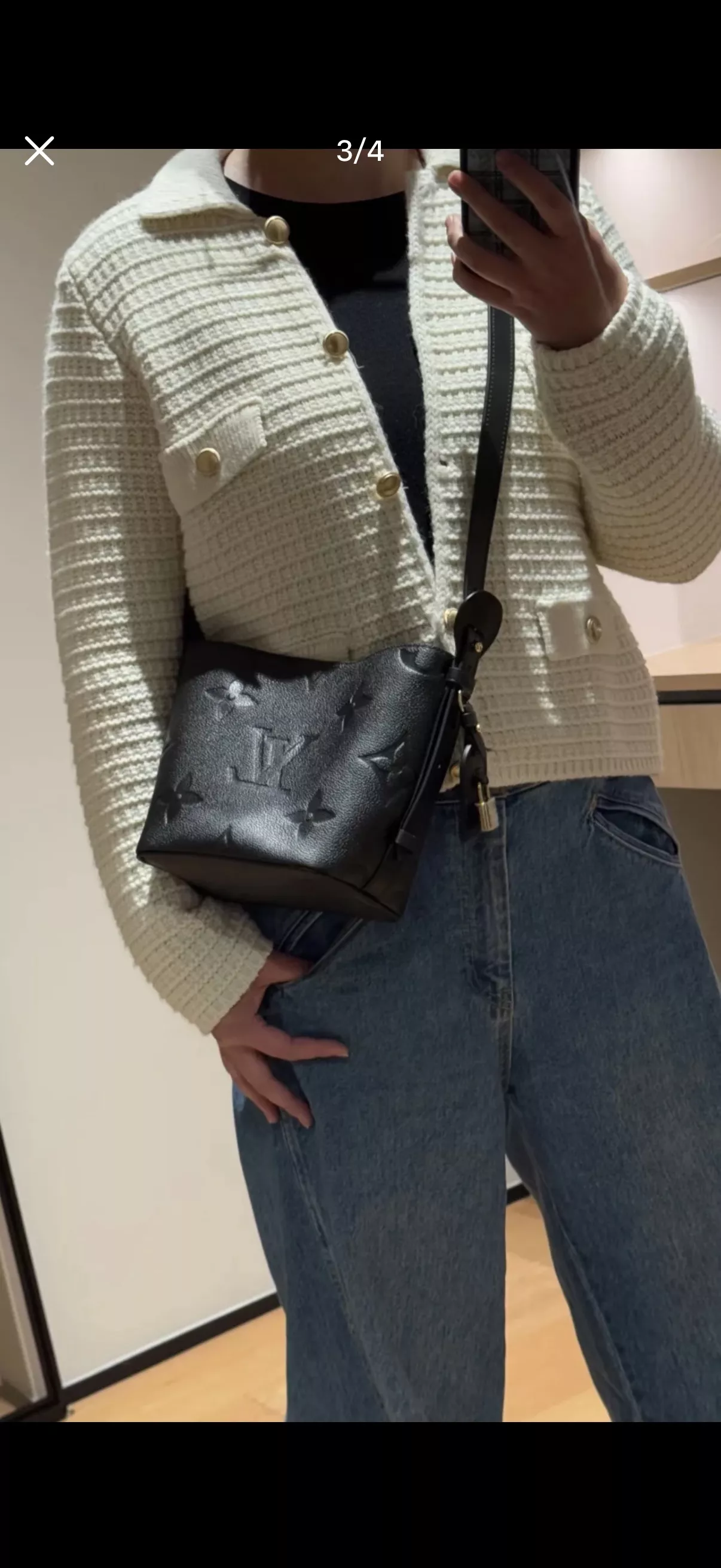 루이비통 엠보 로고 올인 비비 버킷백 상세 이미지 17