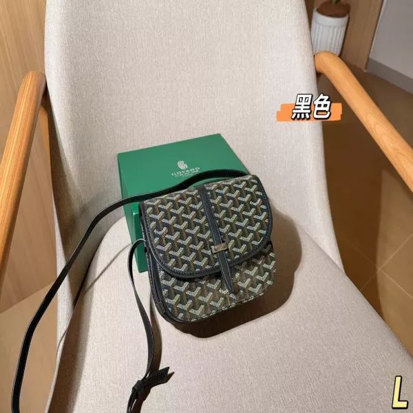 고야드 새들 스타일 숄더 크로스백