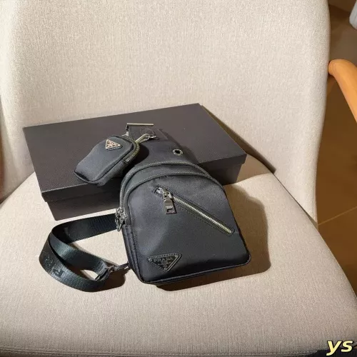 프라다 나일론 방수 원단 남성 체스트백