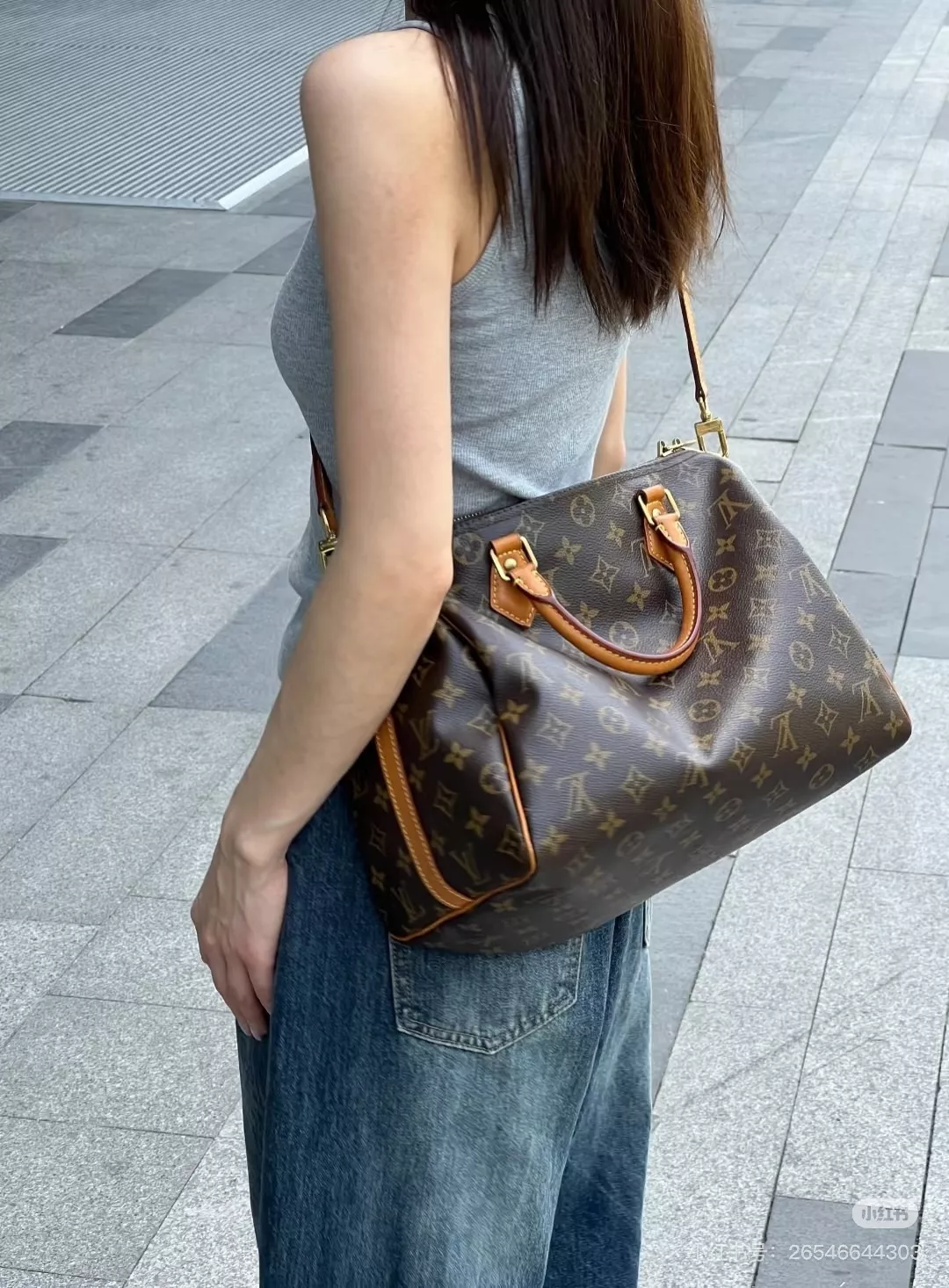 루이비통 스피디 30 모노그램 핸드백 상세 이미지 15