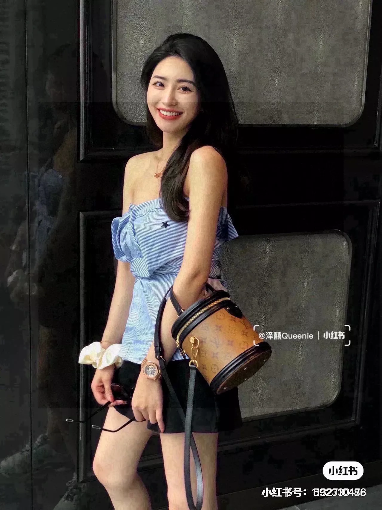 루이비통 모노그램 원통형 드로우스트링 백 상세 이미지 17