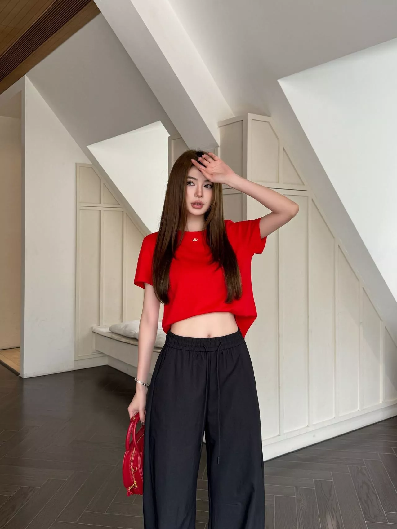 샤넬 여성 하이웨이스트 와이드 팬츠 상세 이미지 17