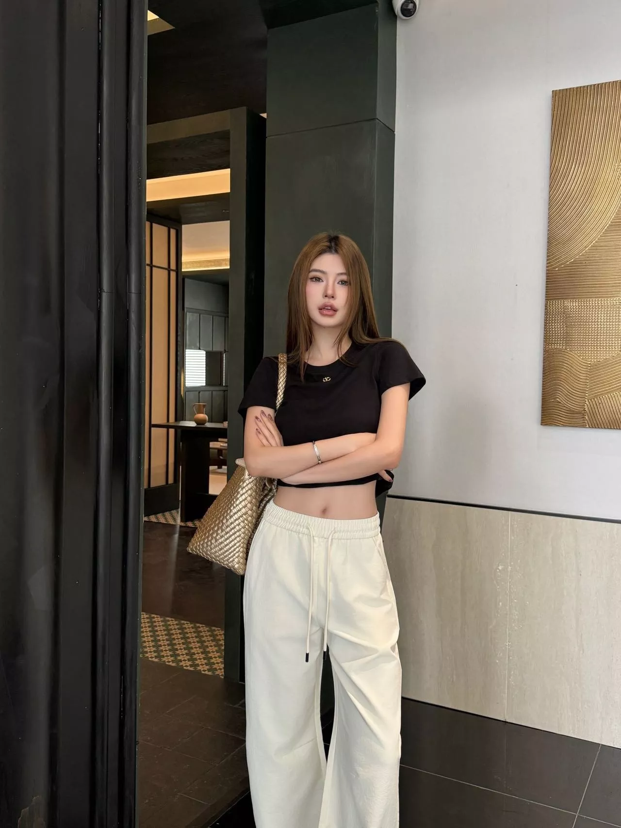 샤넬 여성 하이웨이스트 와이드 팬츠 상세 이미지 21