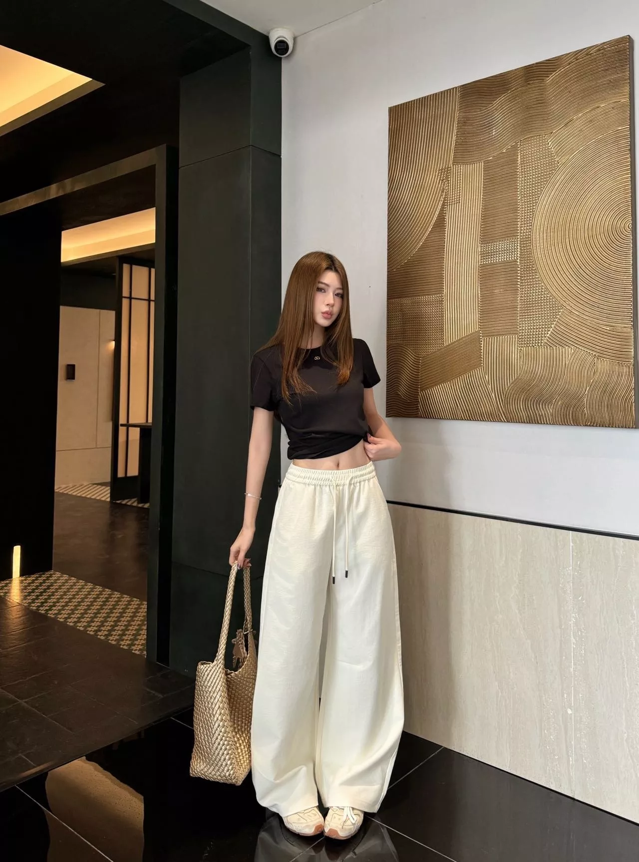 샤넬 여성 하이웨이스트 와이드 팬츠 상세 이미지 27
