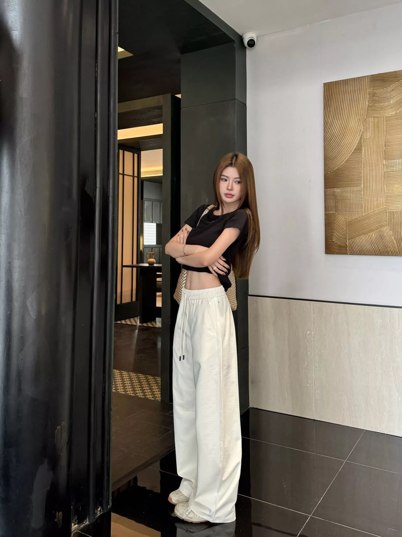 샤넬 여성 하이웨이스트 와이드 팬츠 상세 이미지 23