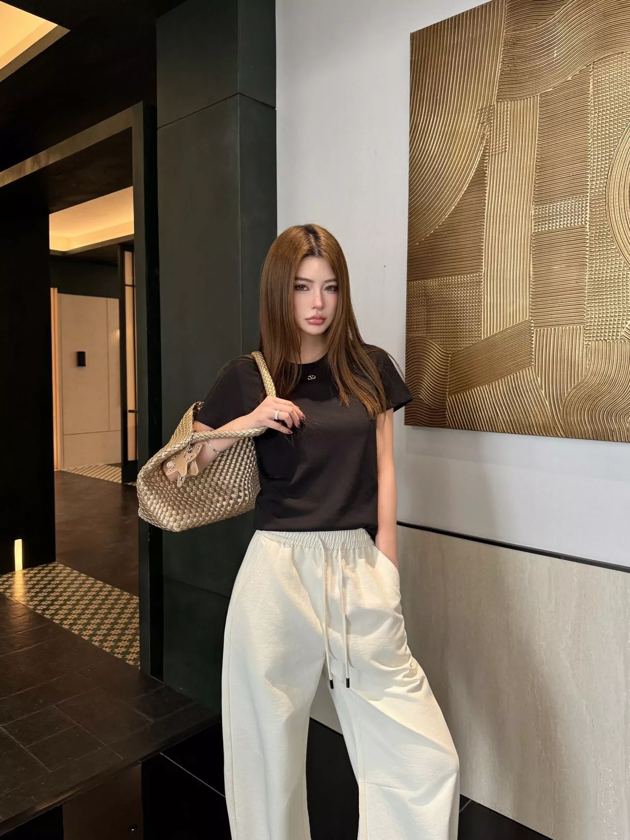 샤넬 여성 하이웨이스트 와이드 팬츠 상세 이미지 25