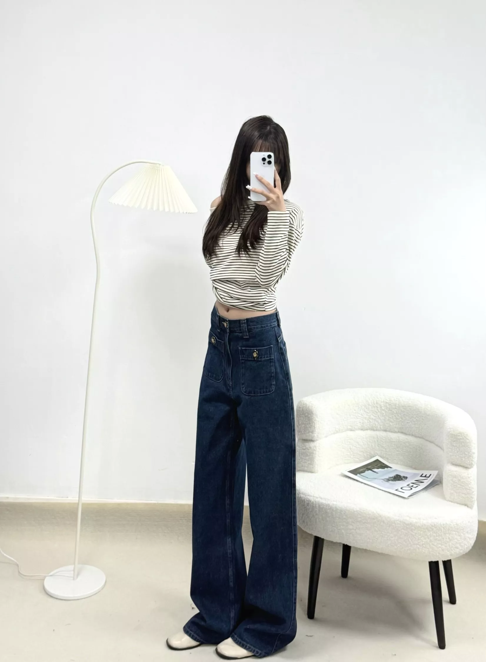 노브랜드 프렌치 빈티지 하이웨이스트 와이드 데님 팬츠 상세 이미지 17