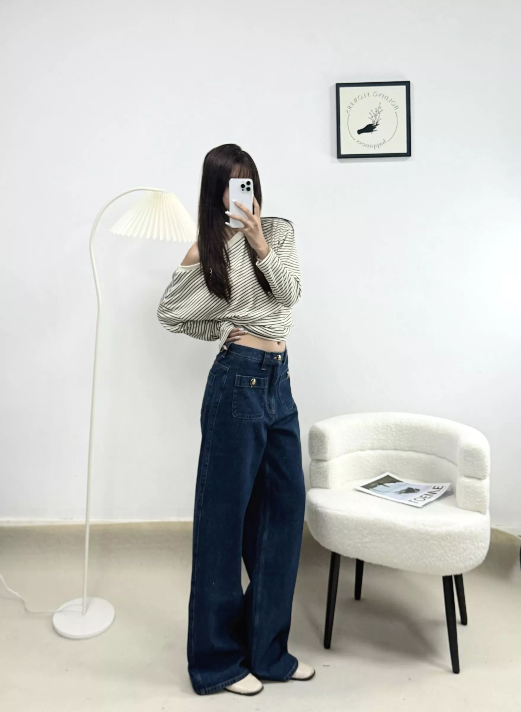 노브랜드 프렌치 빈티지 하이웨이스트 와이드 데님 팬츠 상세 이미지 16