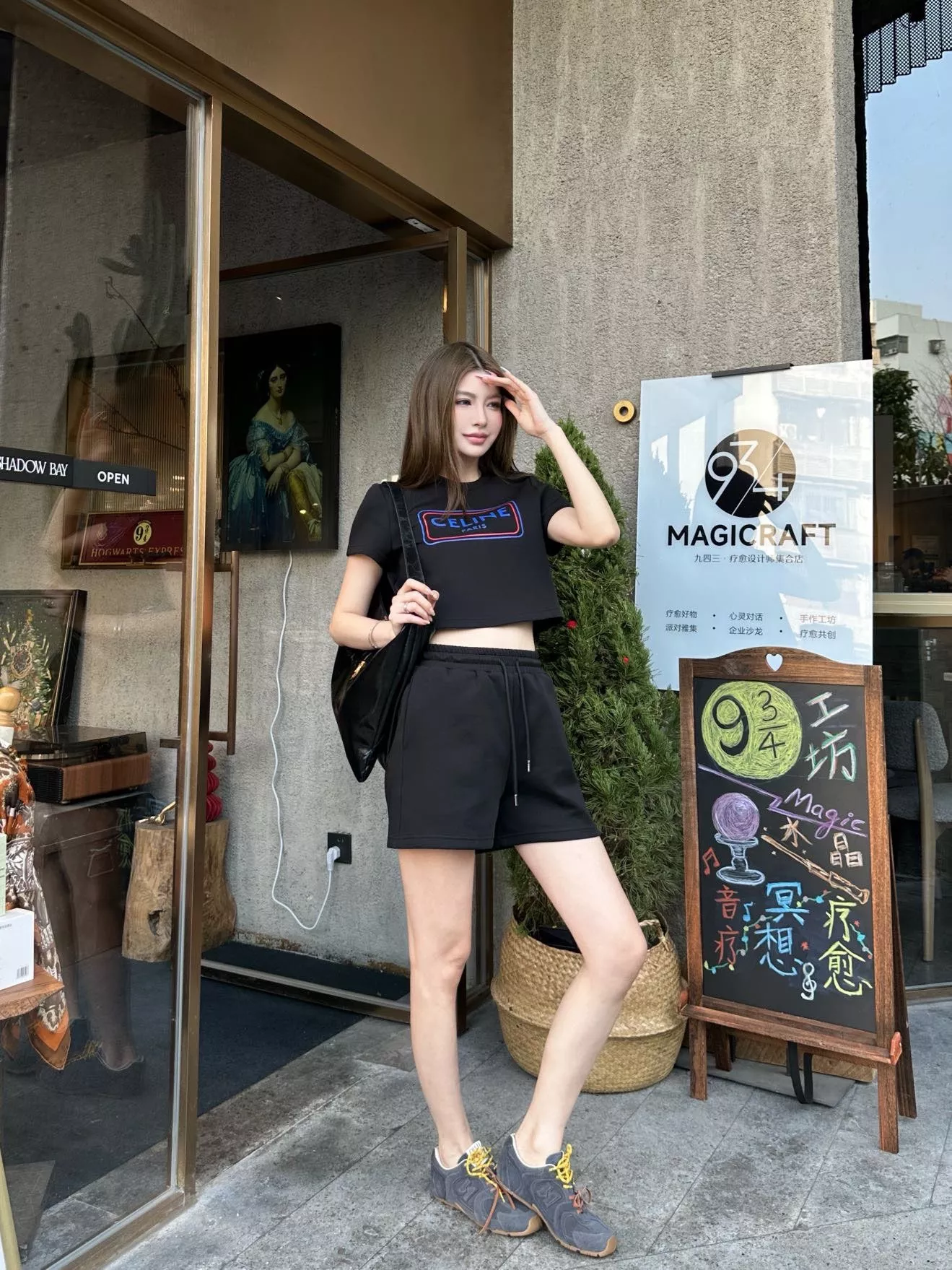 셀린느 로고 프린트 반소매 세트 상세 이미지 30