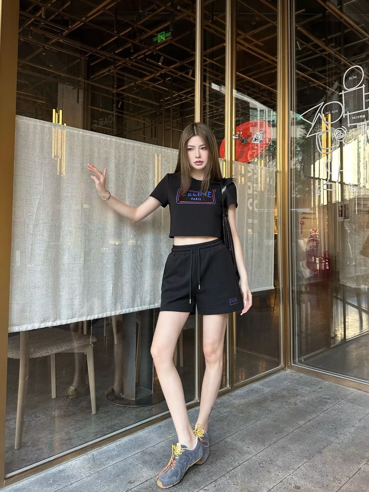 셀린느 로고 프린트 반소매 세트 상세 이미지 36