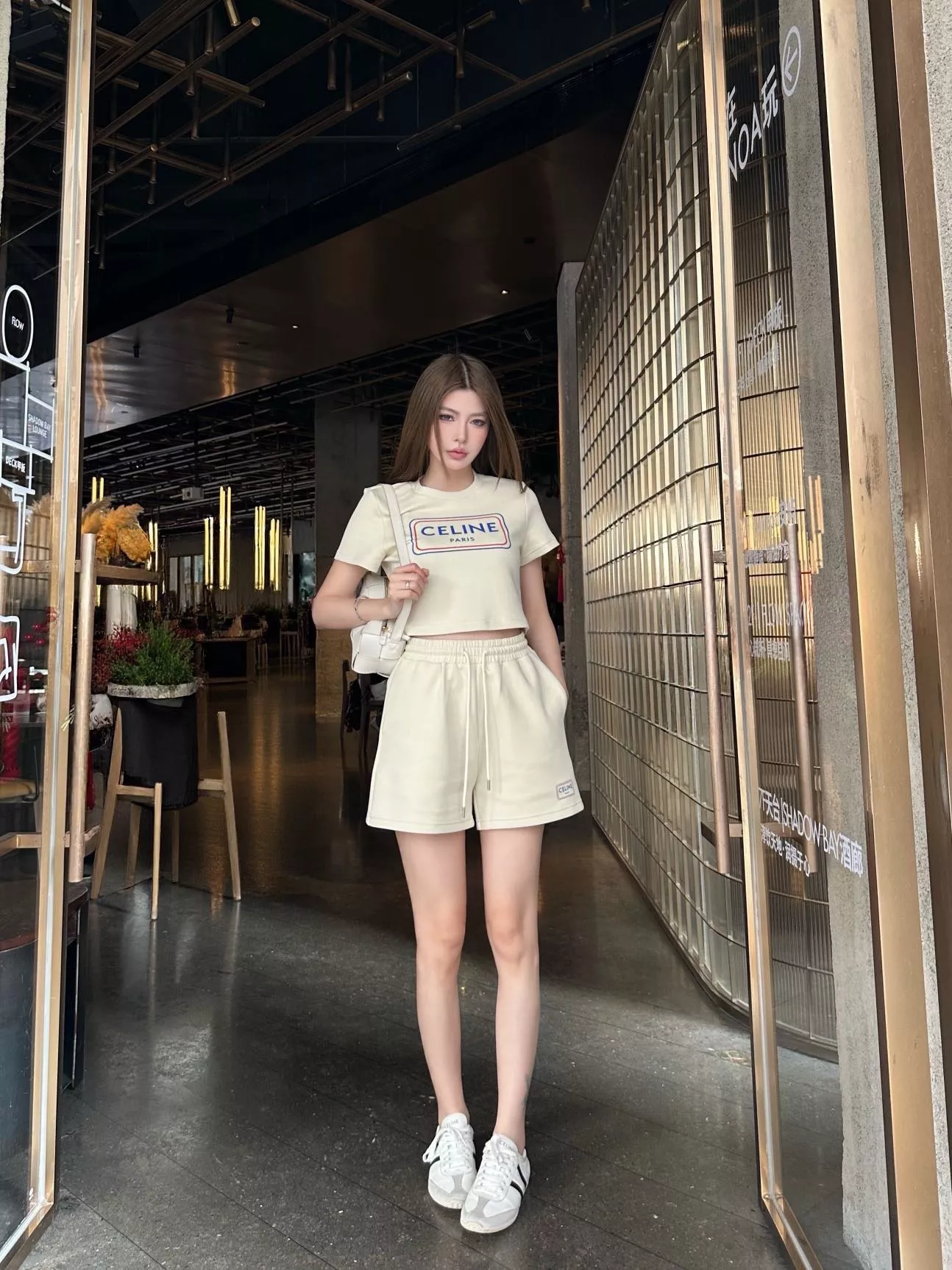셀린느 로고 프린트 반소매 세트 상세 이미지 28