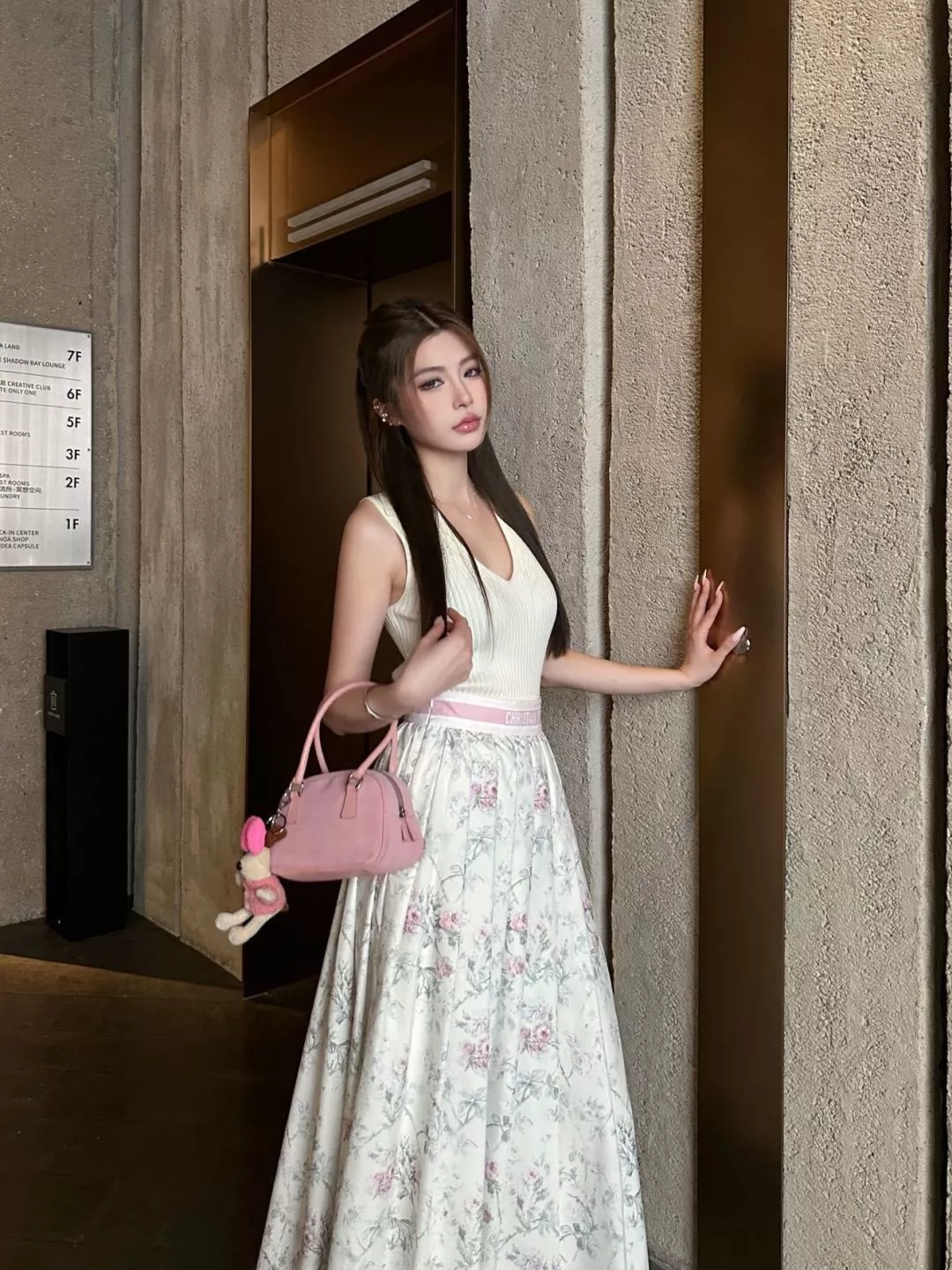 디올 플라워 플리츠 하이웨이스트 스커트 상세 이미지 28