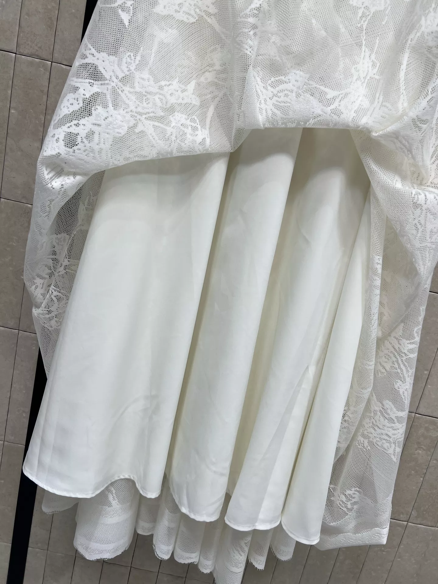 디올 기하학 패턴 레이스 롱 스커트 상세 이미지 6