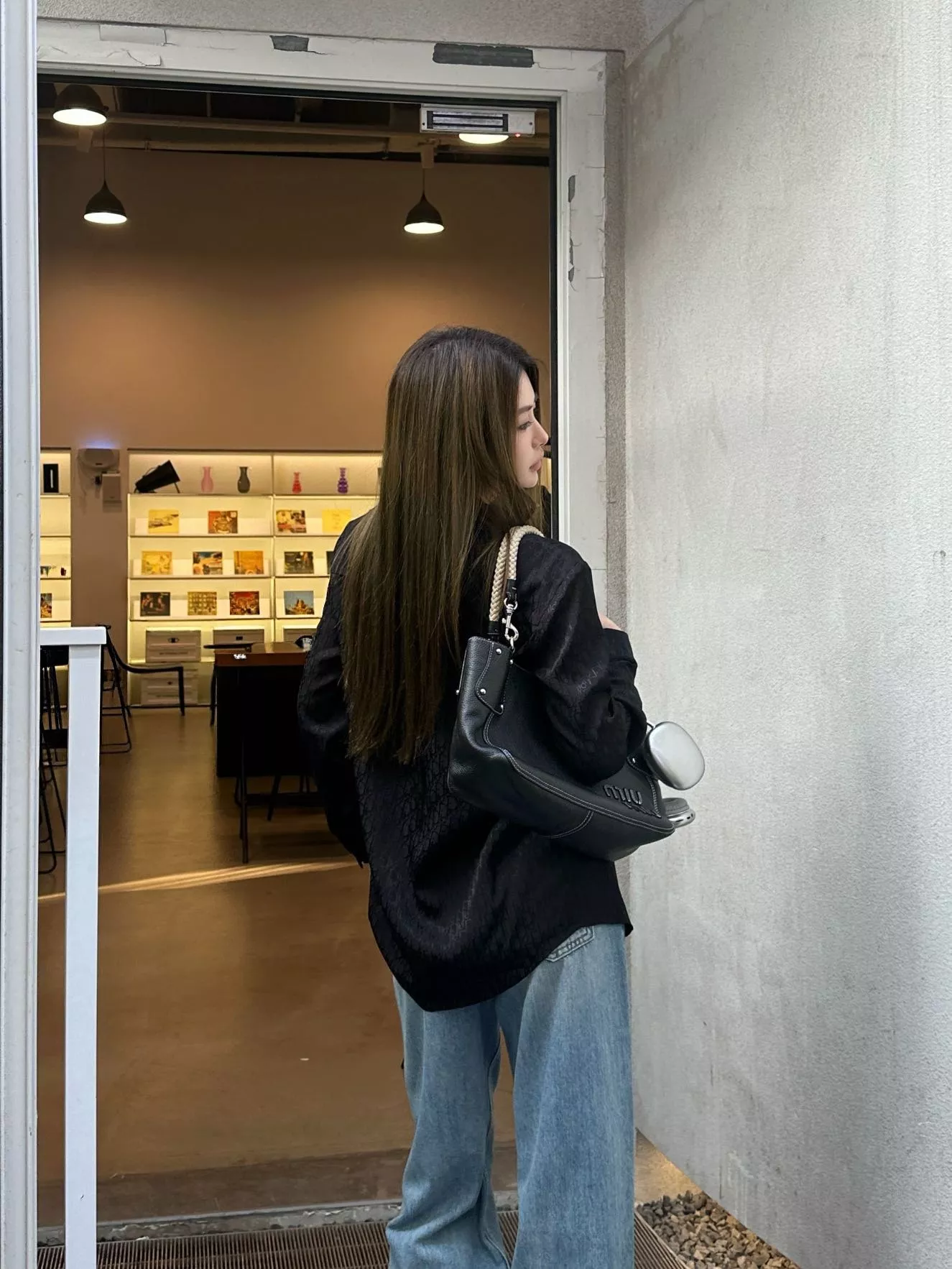 디올 자카드 레터링 카라 셔츠 상세 이미지 14
