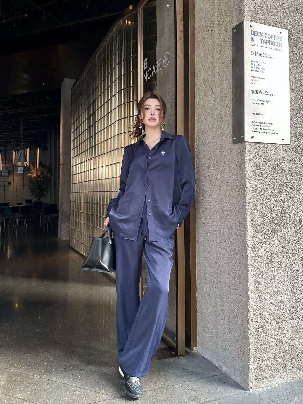 디올 자수 로고 루즈핏 셔츠 팬츠 세트 상세 이미지 17