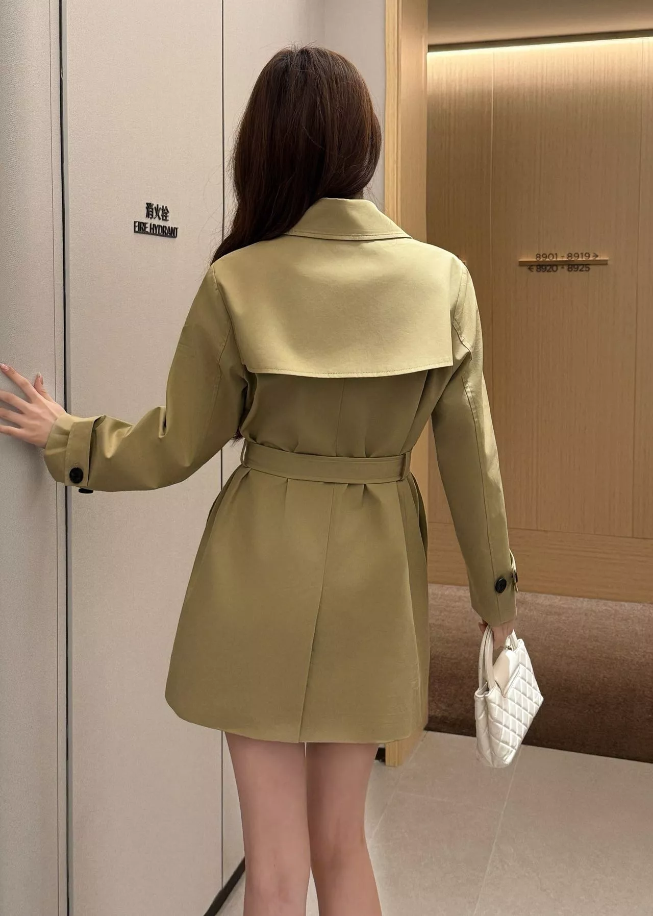 디올 카키 더블브레스트 트렌치 코트 상세 이미지 17
