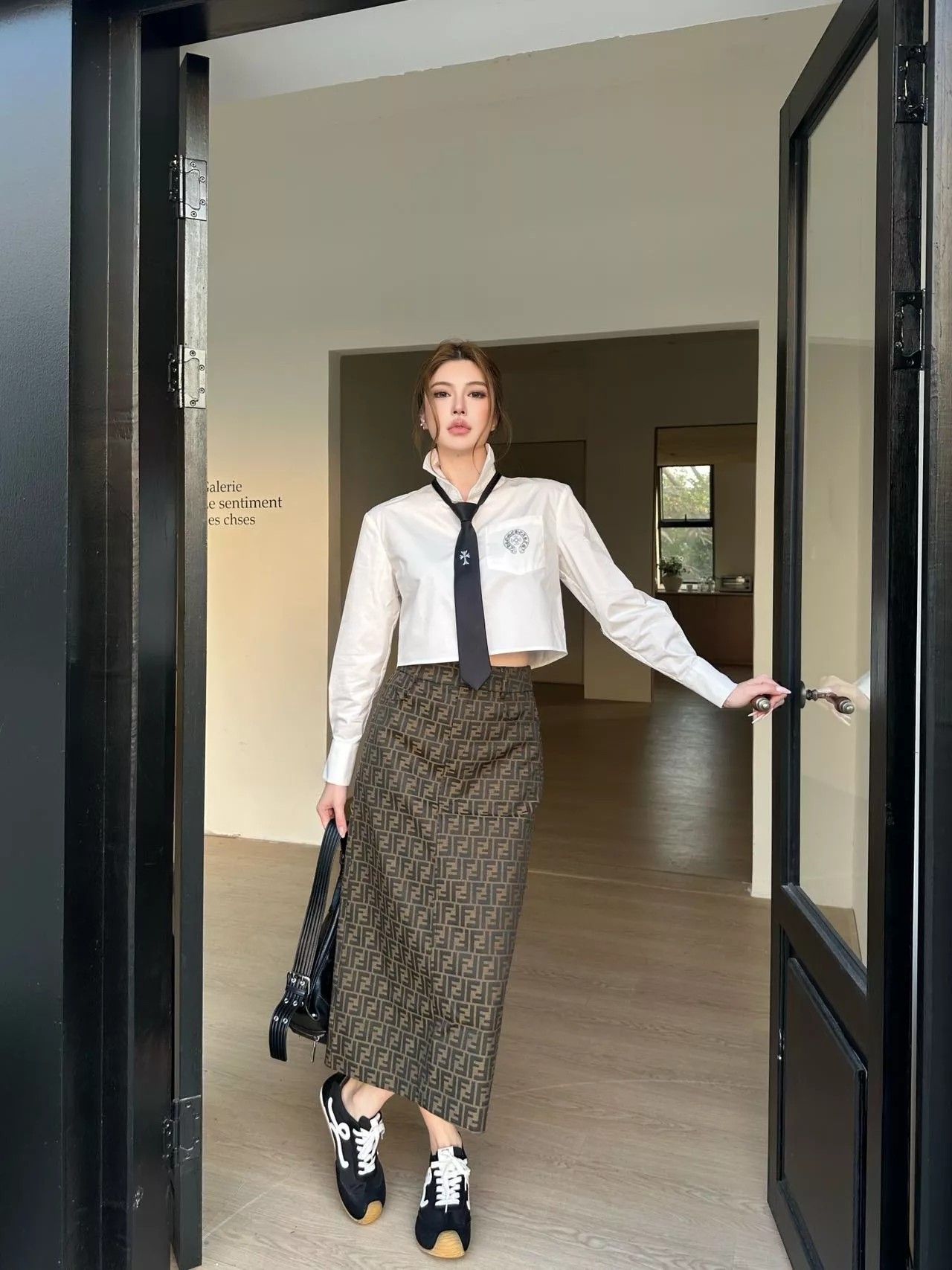 크롬하츠 아카데미 자수 크롭 셔츠 세트 상세 이미지 11