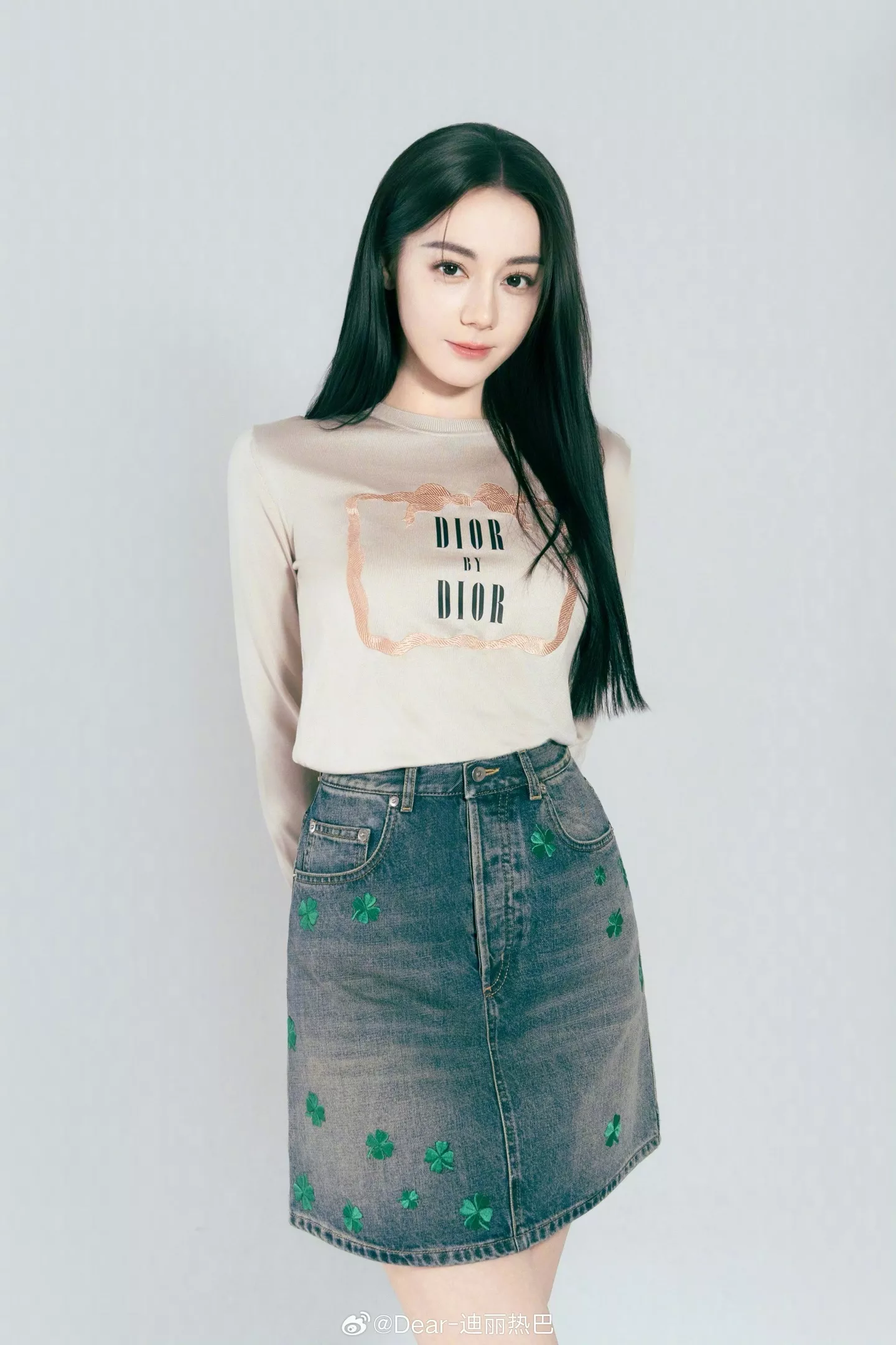 디올 네잎클로버 자수 데님 쇼트 스커트 상세 이미지 20