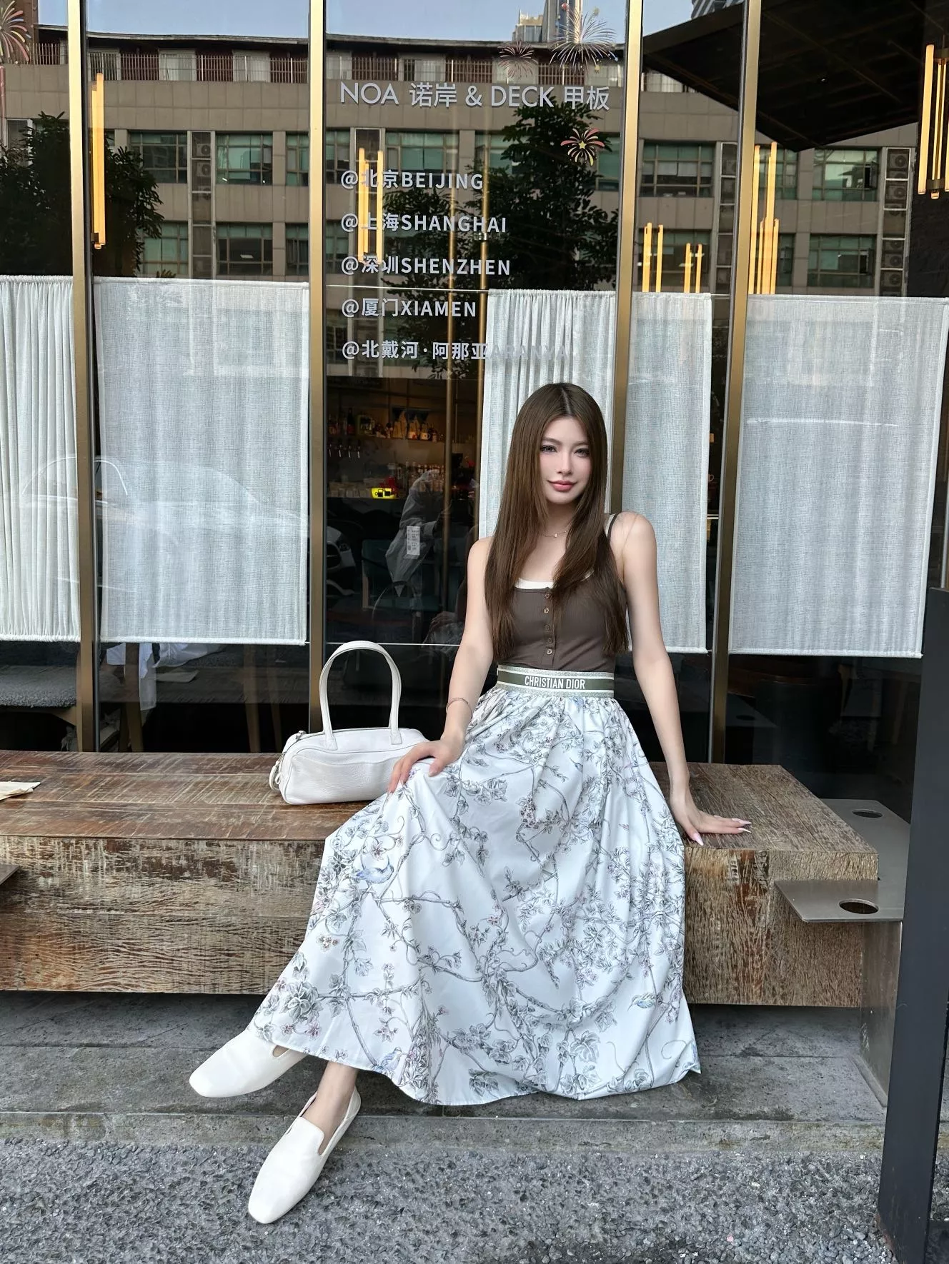 디올 플라워 프린트 플리츠 스커트 상세 이미지 19