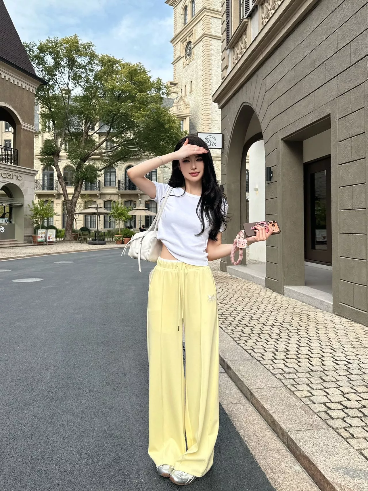 셀린느 자수 와이드 밴딩 팬츠 상세 이미지 11